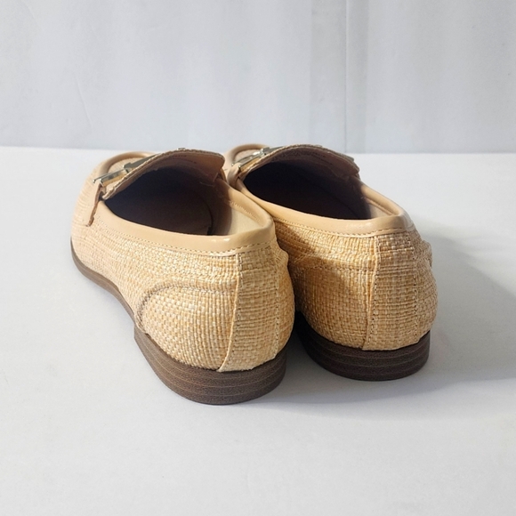 12 Thompson Women's Natural Chain Bit Straw Loafer Size 9 - Picture 7 of 11